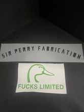 Load image into Gallery viewer, 6 inch "Fucks Limited" Ducks Unlimited Satire Decal