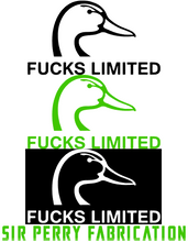 Load image into Gallery viewer, 6 inch "Fucks Limited" Ducks Unlimited Satire Decal