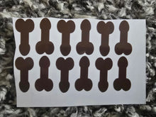 Load image into Gallery viewer, &quot;Dozen Dicks&quot; set of 12 Dick Stickers
